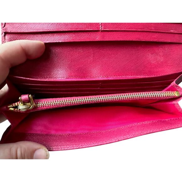 PRADA Milano Fiocco Ribbon Saffiano Leather Long Wallet - Picture 6 of 11